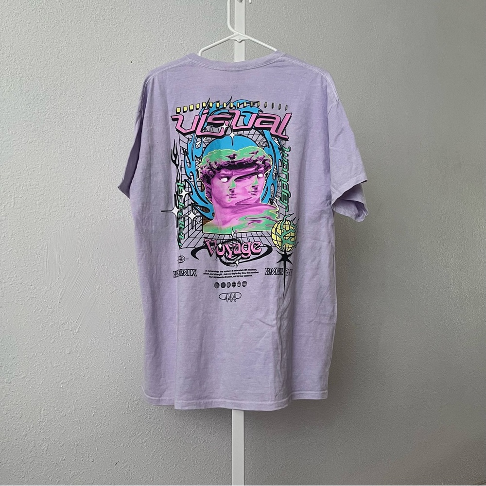 PacSun Men's Purple Graphic T-Shirt